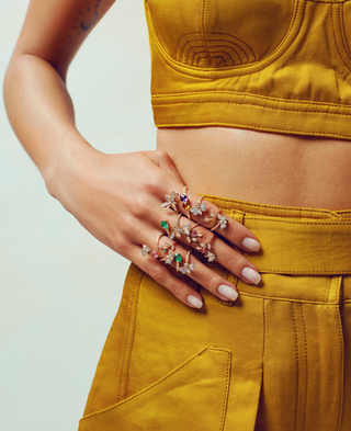 STACKING RINGS Bee Goddess