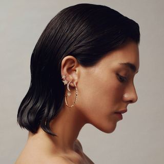 SIRIUS GOLD BAGUETTE DIAMOND EARRINGS