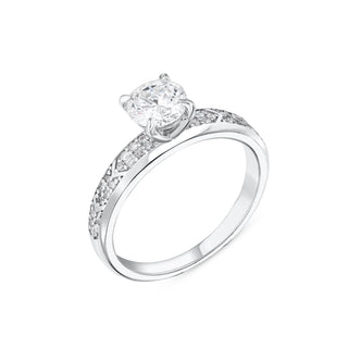 BRIDAL 18K GOLD DIAMOND SOLITARE RING