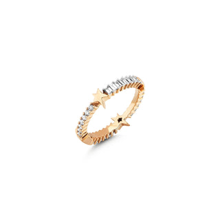 SIRIUS STAR 18K GOLD DIAMOND RING