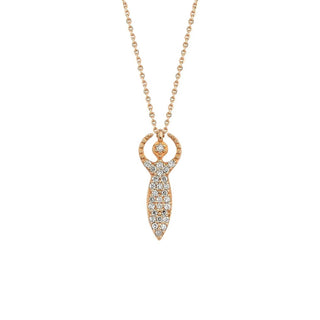 ARTEMIS GOLD DIAMOND NECKLACE Bee Goddess