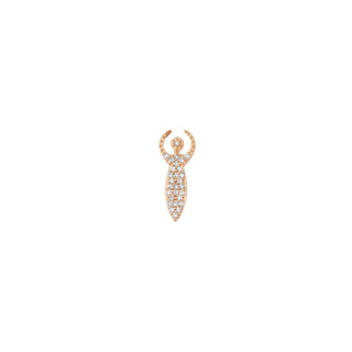 ARTEMIS GOLD DIAMOND SINGLE EARRING Bee Goddess