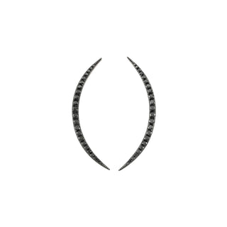 CRESCENT BLACK DIAMOND EARRING