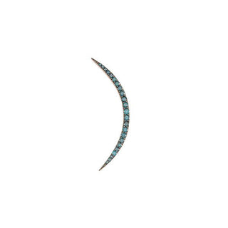 CRESCENT BLUE DIAMOND SINGLE EARRING