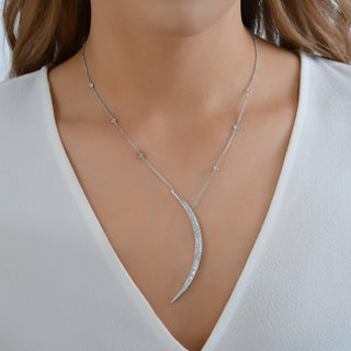 CRESCENT DIAMOND NECKLACE