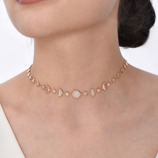 CRESCENT DIAMOND NECKLACE