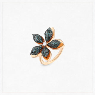 flower goddess seeds APPLE SEED 18K GOLD DIAMOND STATEMENT RING – Bee Goddess