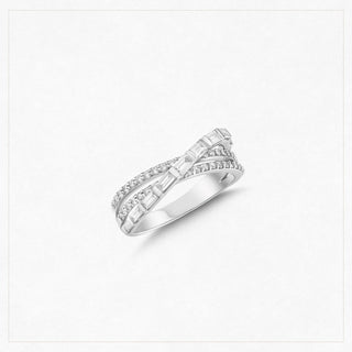 MONDRIAN 18K GOLD BAGUETTE  DIAMOND RING