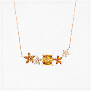 APPLE SEED TARA GOLD DIAMOND NECKLACE