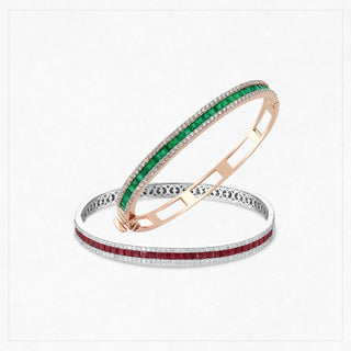MONDRIAN GOLD DIAMOND RUBY BRACELET