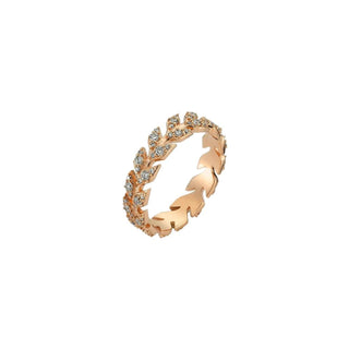 WHEAT GOLD DIAMOND RING