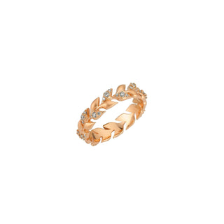 WHEAT GOLD DIAMOND RING