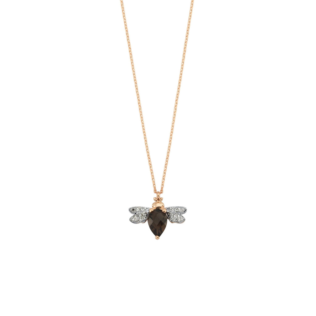 Bee Gold Smoky Topaz Necklace – Bee Goddess