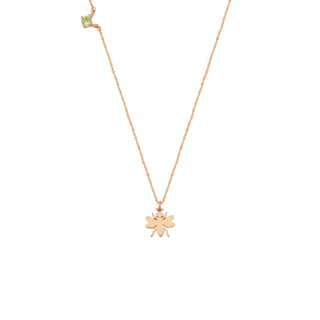 BEE GOLD PERIDOT NECKLACE