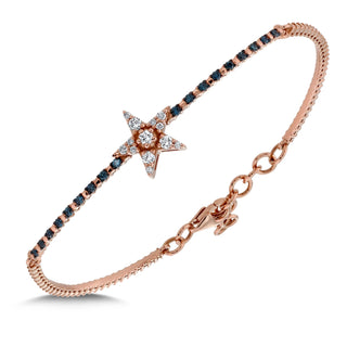 SIRIUS STAR GOLD BLUE DIAMOND BRACELET