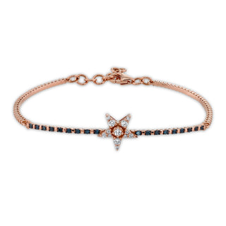 SIRIUS STAR GOLD BLUE DIAMOND BRACELET