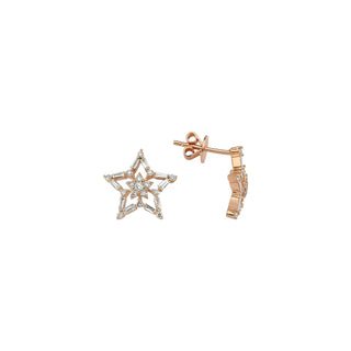 SIRIUS STAR 18K GOLD DIAMOND EARRING