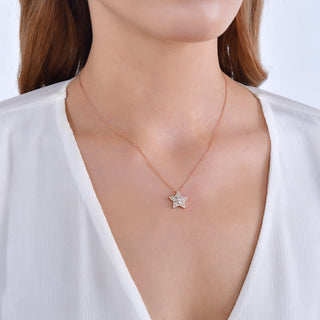 SIRIUS STAR 18K GOLD DIAMOND NECKLACE