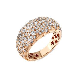 MONDRIAN BOMBE FULL DIAMOND RING