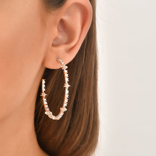 SIRIUS BAGUETTE DIAMOND EARRING