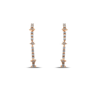SIRIUS GOLD BAGUETTE DIAMOND EARRINGS