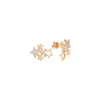 SIRIUS STAR GOLD DIAMOND EARRING