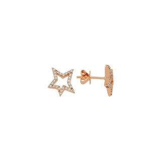 SIRIUS STAR GOLD DIAMOND EARRING