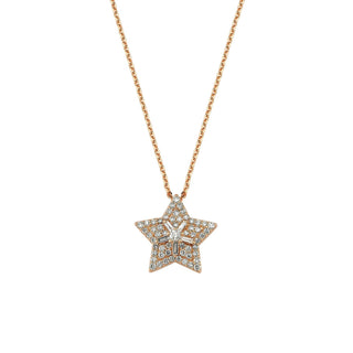 SIRIUS STAR GOLD DIAMOND NECKLACE