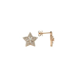 SIRIUS STAR GOLD DIAMOND EARRING