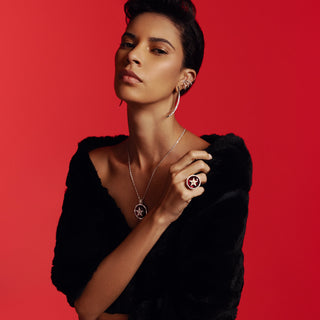 SIRIUS STAR 18K GOLD BAGUETTE DIAMOND RING