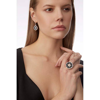 SIRIUS STAR GOLD BAGUETTE DIAMOND STATEMENT RING