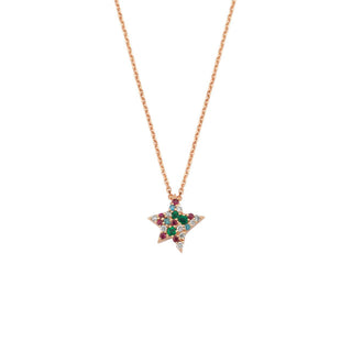 SIRIUS STAR GOLD DIAMOND NECKLACE