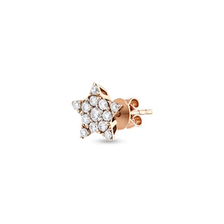 SIRIUS STAR GOLD DIAMOND SINGLE EARRING