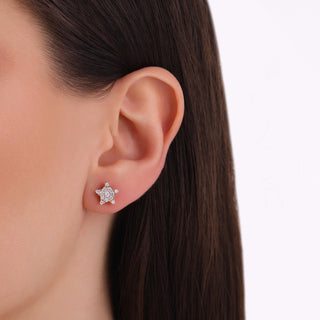 SIRIUS STAR GOLD DIAMOND SINGLE EARRING