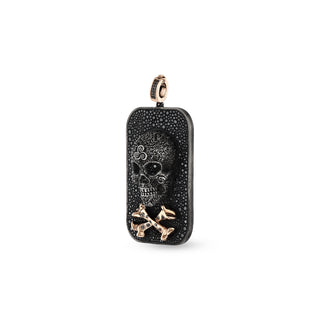 KALI GOLD & SILVER BLACK DIAMOND PENDANT