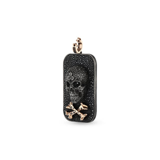 KALI GOLD & SILVER BLACK DIAMOND PENDANT