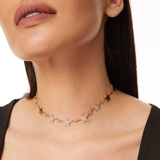 SIRIUS STAR GOLD DIAMOND CHOKER