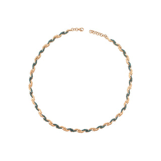 CINTEMANI GOLD BLUE DIAMOND CHOKER