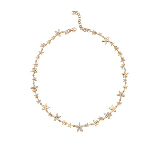 APPLE SEED GOLD DIAMOND CHOKER