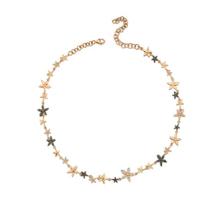 APPLE SEED GOLD DIAMOND CHOKER