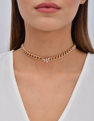 QUEEN BEE ARTEMIS GOLD DIAMOND CHOKER