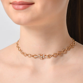 QUEEN BEE ARTEMIS GOLD DIAMOND CHOKER