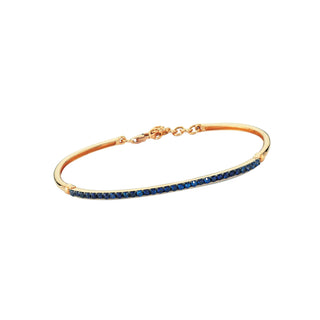 MONDRIAN BLUE SAPPHIRE THIN CLAMP BRACELET