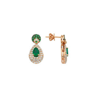 CINTEMANI EMERALD DIAMOND EARRING