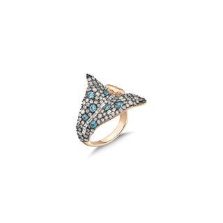 SUSONA MERMAID MAGIC - TAIL GOLD DIAMOND RING