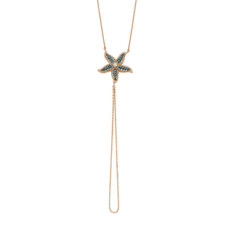 STARFISH DIAMOND HAND CHAIN