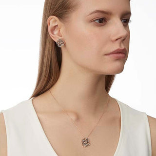 DRAGON GOLD BROWN DIAMOND RUBY NECKLACE