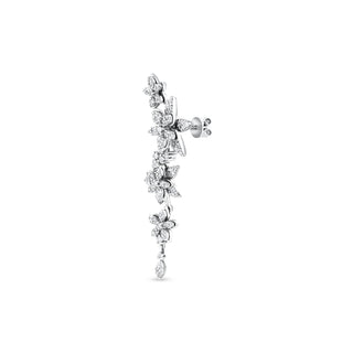 APPLE SEED BLOSSOM 18K PAVÊ GOLD DIAMOND SINGLE EARRING