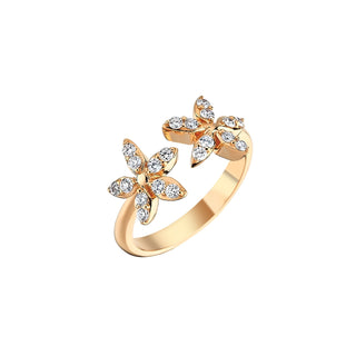 APPLE SEED GOLD DIAMOND RING