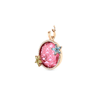 APPLE SEED POMANO GOLD DIAMOND PENDANT